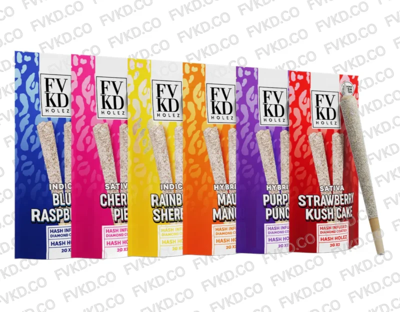 FVKD 2G Diamond Coated Hash Holez Pre Rolls